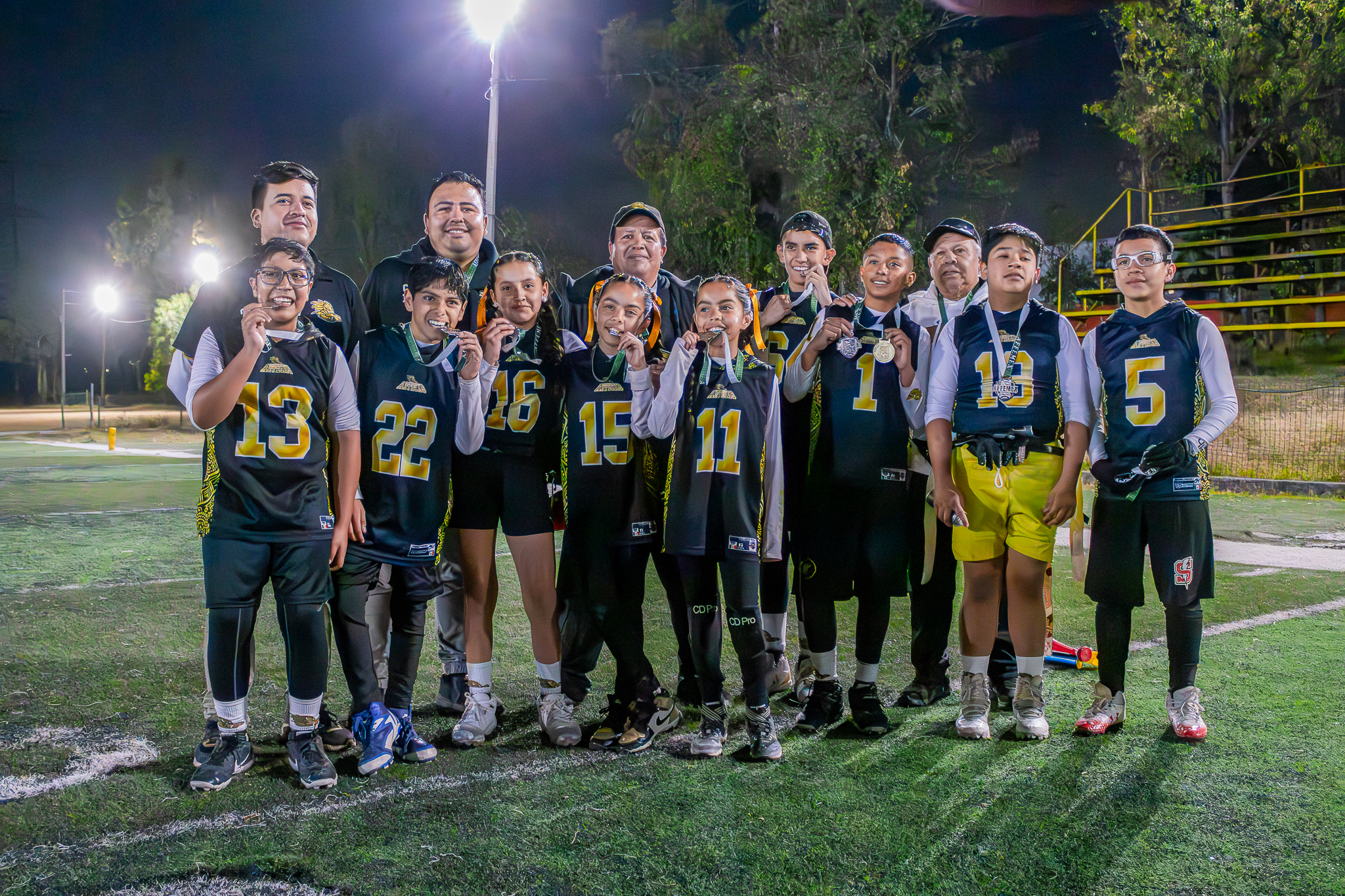 Emperadores Aztecas categoria U-12 Mixta flag football - AFFEMEX